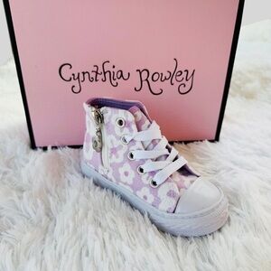NWOB , Cynthia Rowley Kids Lavender Floral Sneakers 9